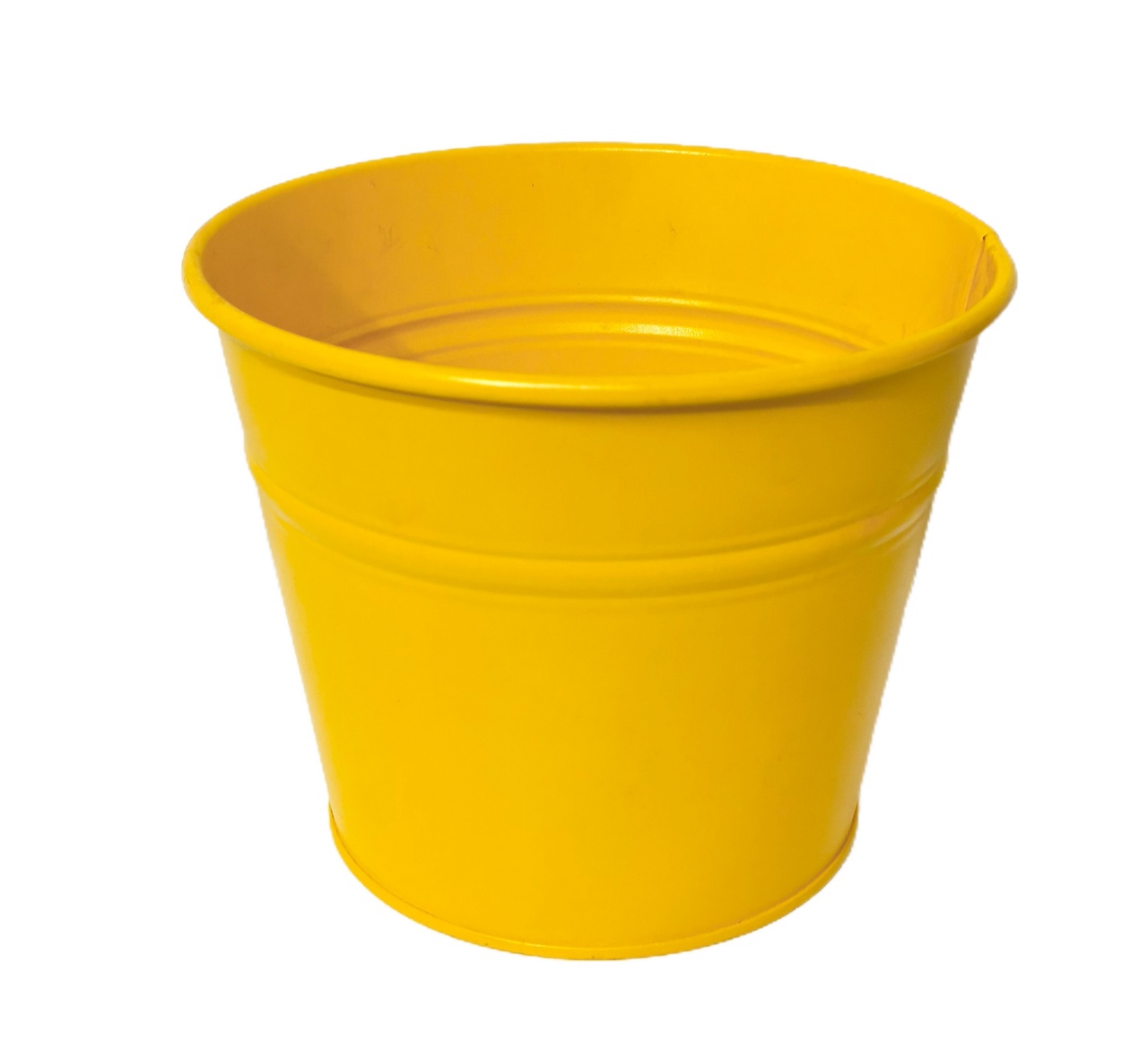 Cachepot Metal Amarelo Gg - Jardim de Sonhos