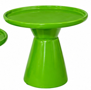 Bandeja Cone Ceramica Alta Verde Limao - Jardim de Sonhos