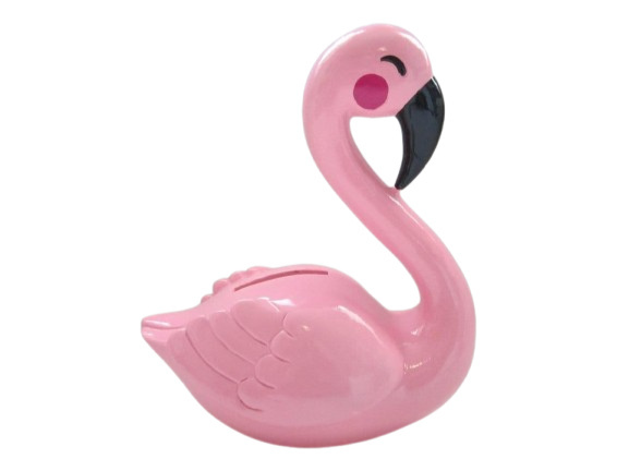 Flamingo Ceramica Rosa Claro - Jardim de Sonhos