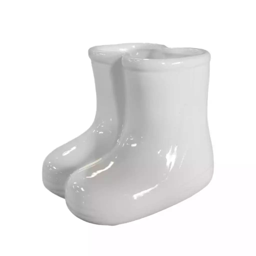 Botinha Branca Ceramica - Jardim de Sonhos