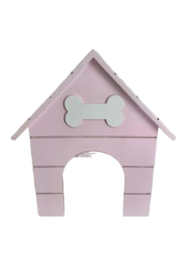 Casinha de Cachorro Rosa - Jardim de Sonhos