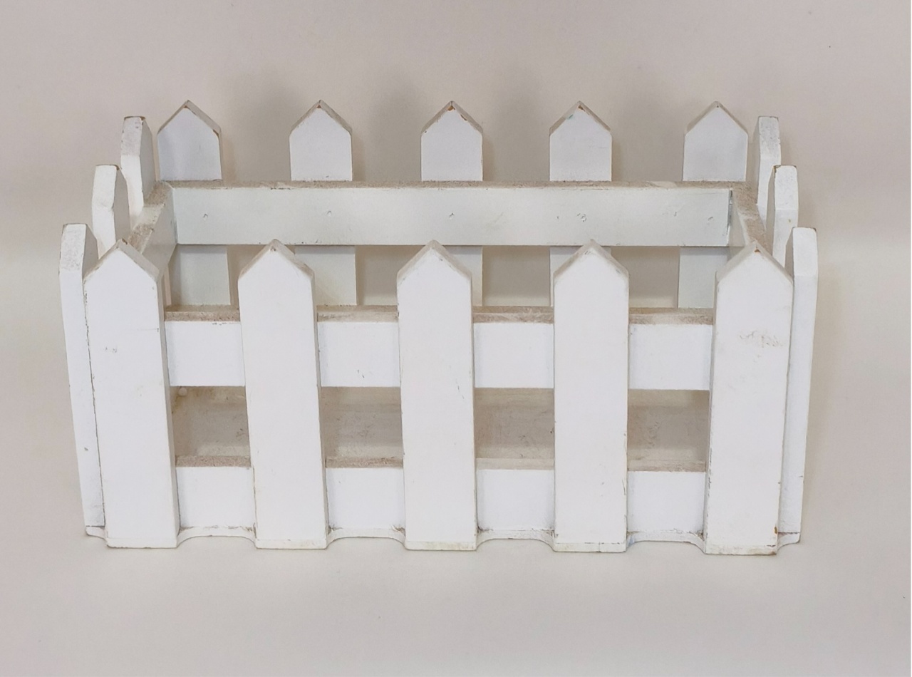 Cercado Mdf Branco - Jardim de Sonhos