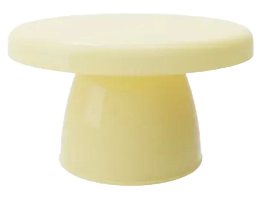 Mini Boleira Plastica Cogumelo Amarelo Candy - Jardim de Sonhos
