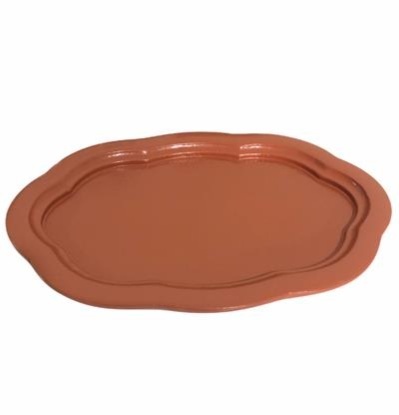 Bandeja Borda Ondulada Rose Gold - Jardim de Sonhos