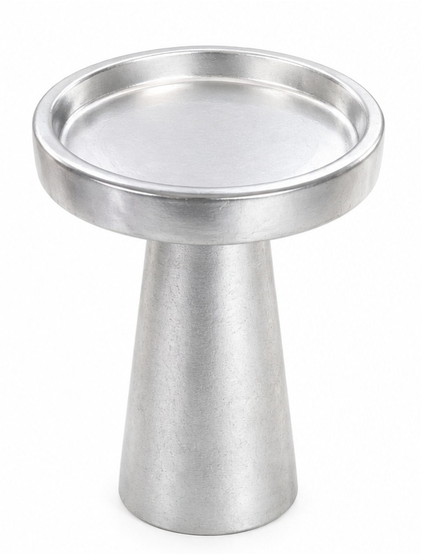 Suporte Doce Alto Ceramica Prata - Jardim de Sonhos