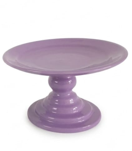 Boleira Ceramica Lilas - Jardim de Sonhos