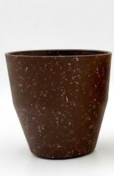 Vaso Cachepot Plástico Marrom - Jardim de Sonhos