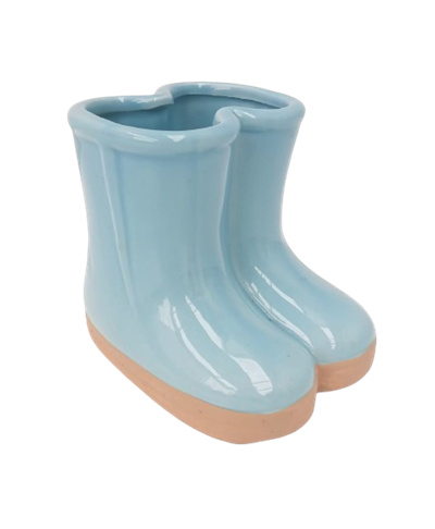 Botinha Azul Ceramica - Jardim de Sonhos