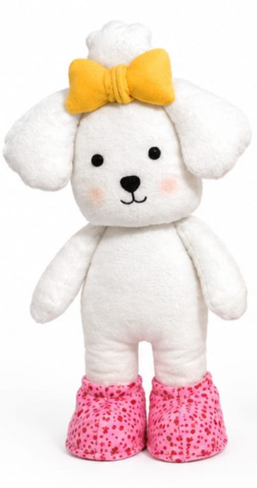 Feltro Bobbie Goods Cachorro Branco - Jardim de Sonhos