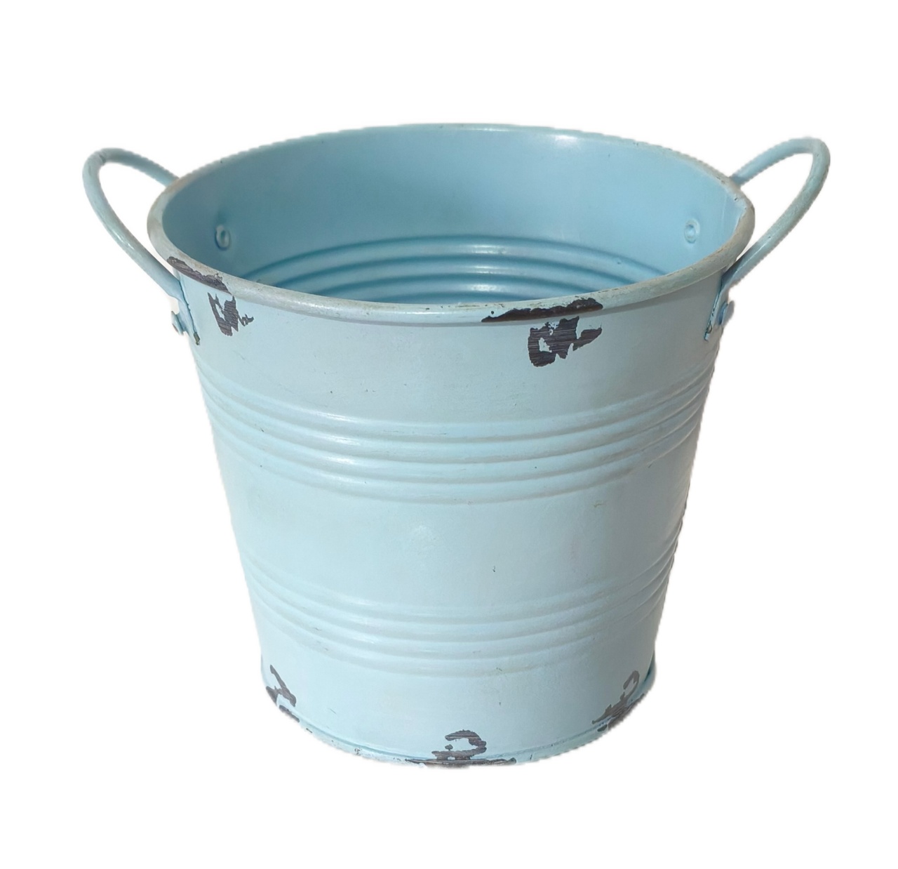 Cachepot Metal Azul Claro - Jardim de Sonhos