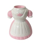 Vaso Vestido Rosa Alice Cerâmica - imagem 1