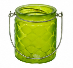 Vaso Quadrado de Vidro Verde - Jardim de Sonhos