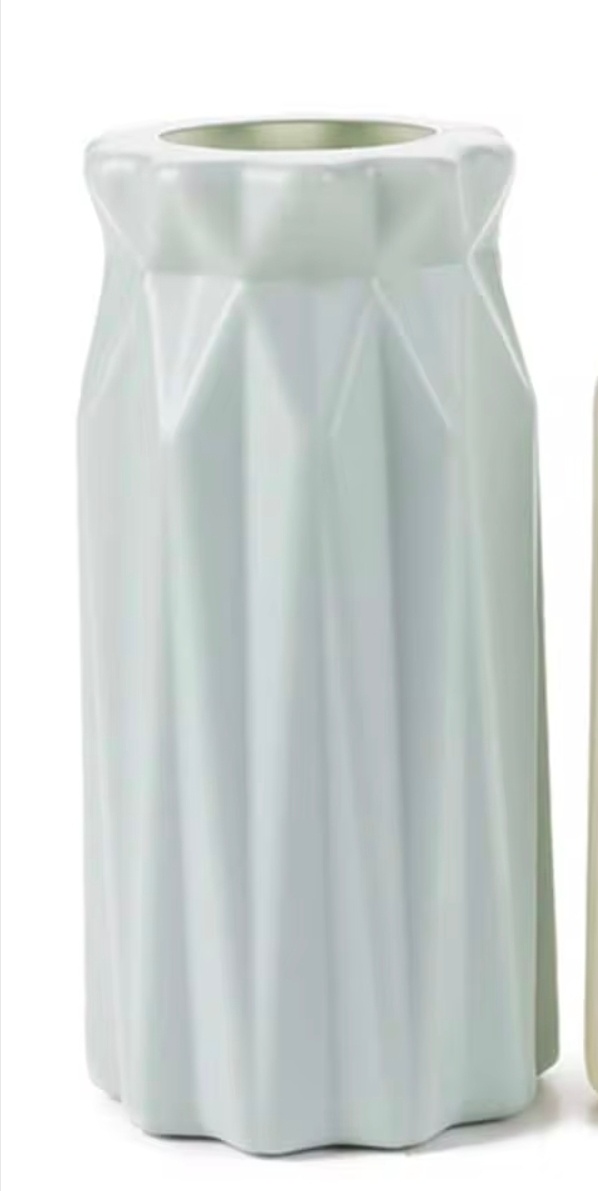 Vaso Plástico Glam Cinza - Jardim de Sonhos