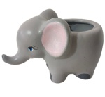 Vaso Cachepot Cerâmica Elefante - imagem 2