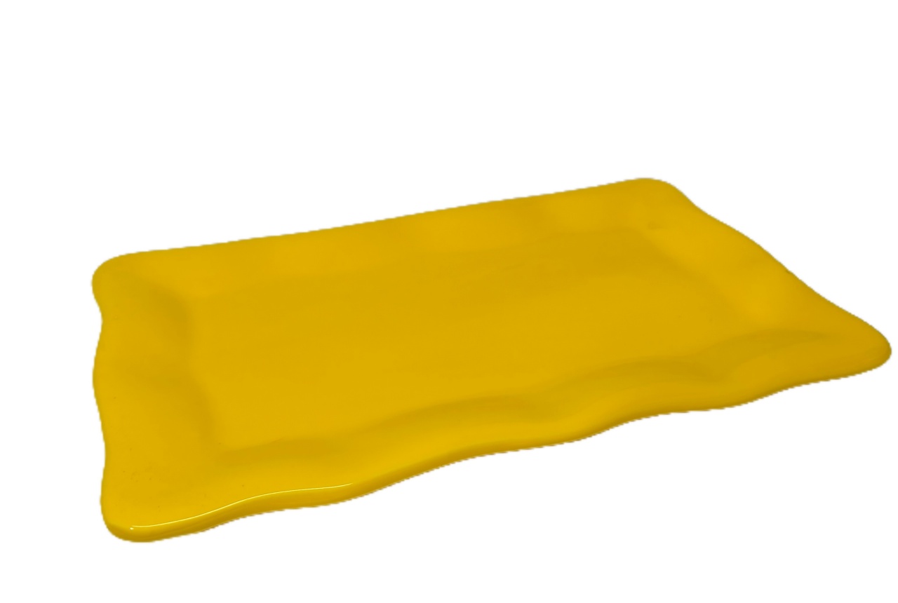 Bandeja Ret. Babado Amarelo - Jardim de Sonhos