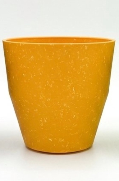 Vaso Cachepot Plástico Laranja - Jardim de Sonhos