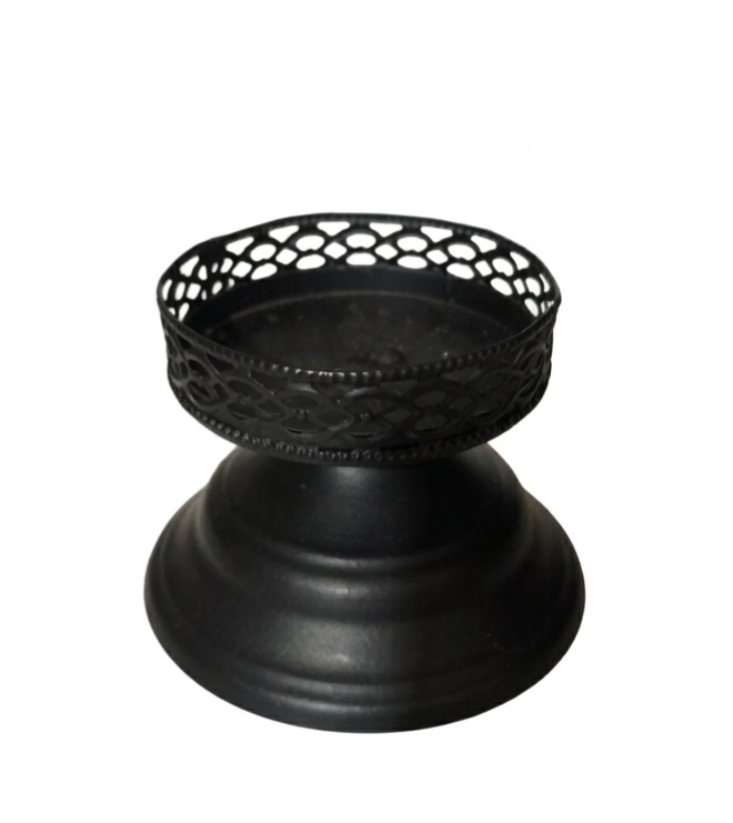 Mini Boleira Metal Preta - Jardim de Sonhos