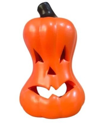 Vaso Halloween Abóbora Cerâmica - Jardim de Sonhos
