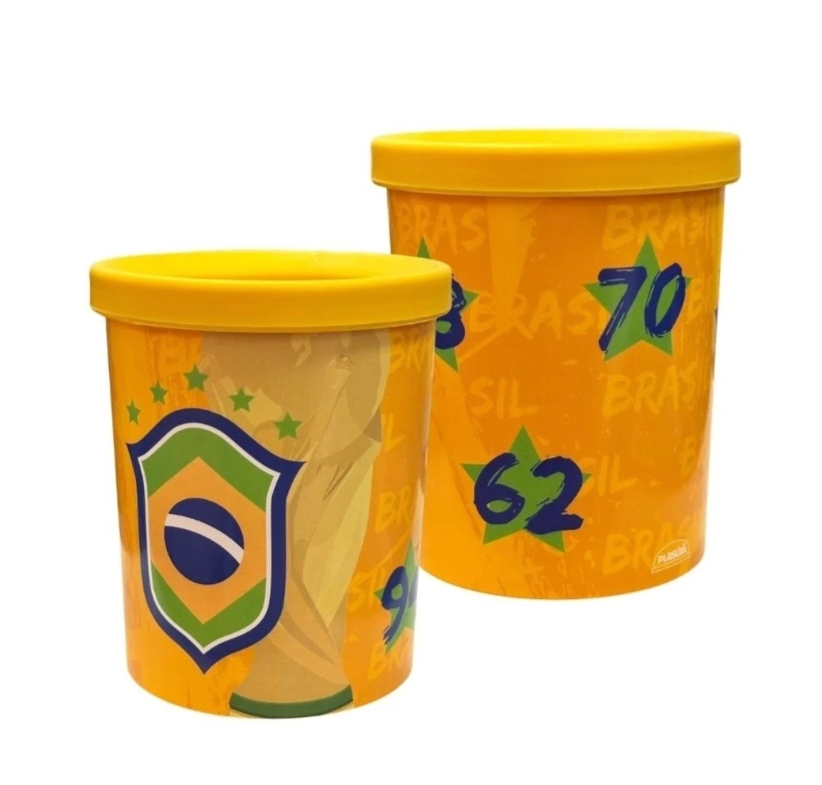 Vaso Plástico Copa Do Mundo Brasil - Jardim de Sonhos