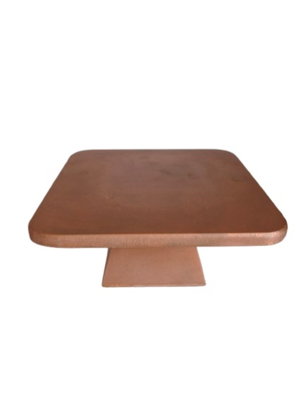 Bandeja Pé Pirâmide Gold Mdf - Jardim de Sonhos