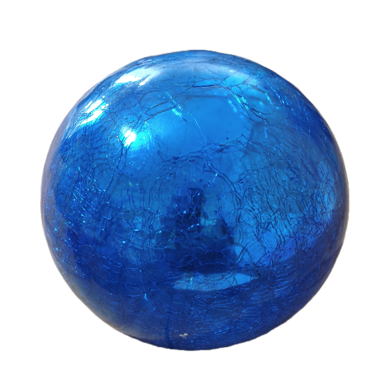 Esfera/Bola de Vidro Azul G - Jardim de Sonhos