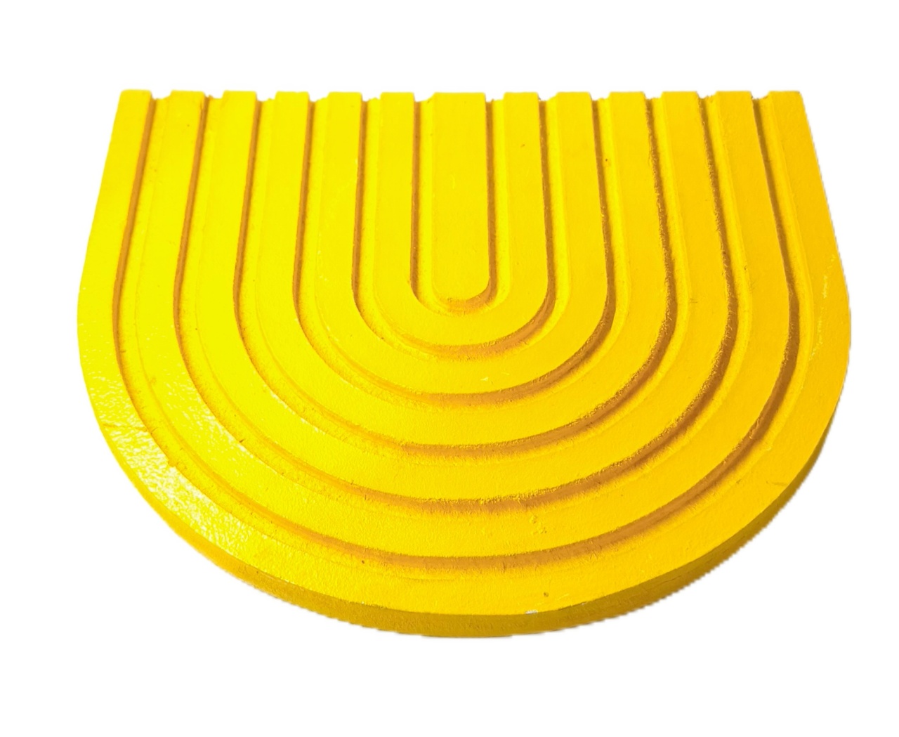 Bandeja Oval Mdf Espiral Meia Lua Amarela - Jardim de Sonhos