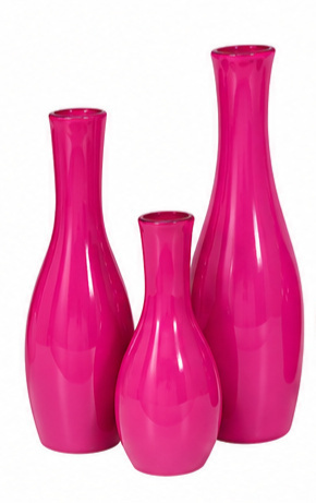 Trio de Vasos Pink - Jardim de Sonhos