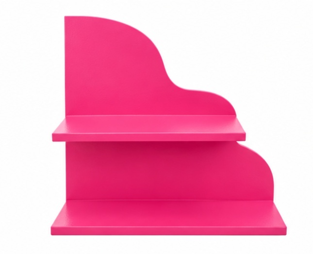 Bandeja Mdf Prateleira Organica Pink - Jardim de Sonhos