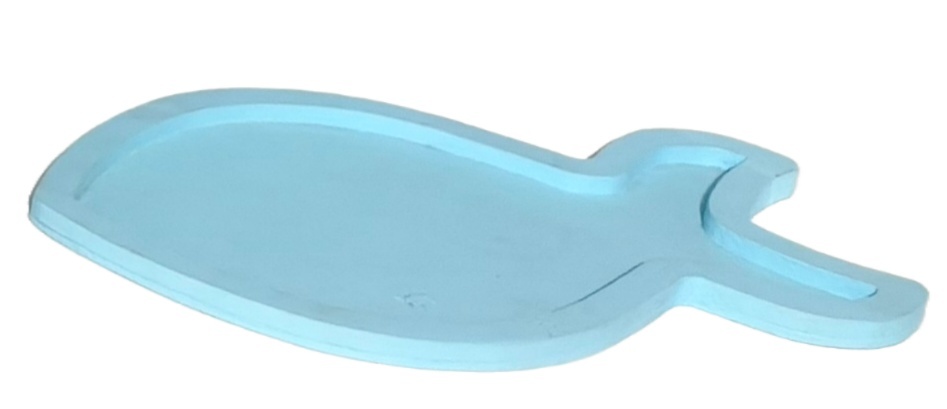 Bandeja Mdf Peixe Azul Clara - Jardim de Sonhos