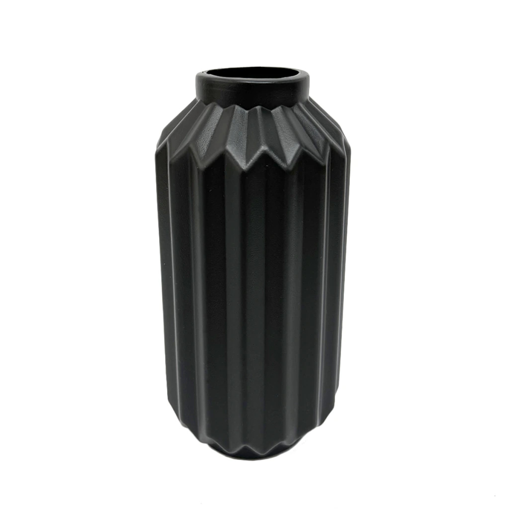 Vaso Elegance Plástico Preto - Jardim de Sonhos