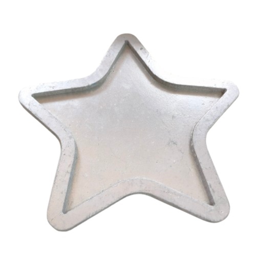 Bandeja Estrela Prata Mdf - Jardim de Sonhos