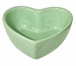 Coração Ceramica Verde Menta - Jardim de Sonhos