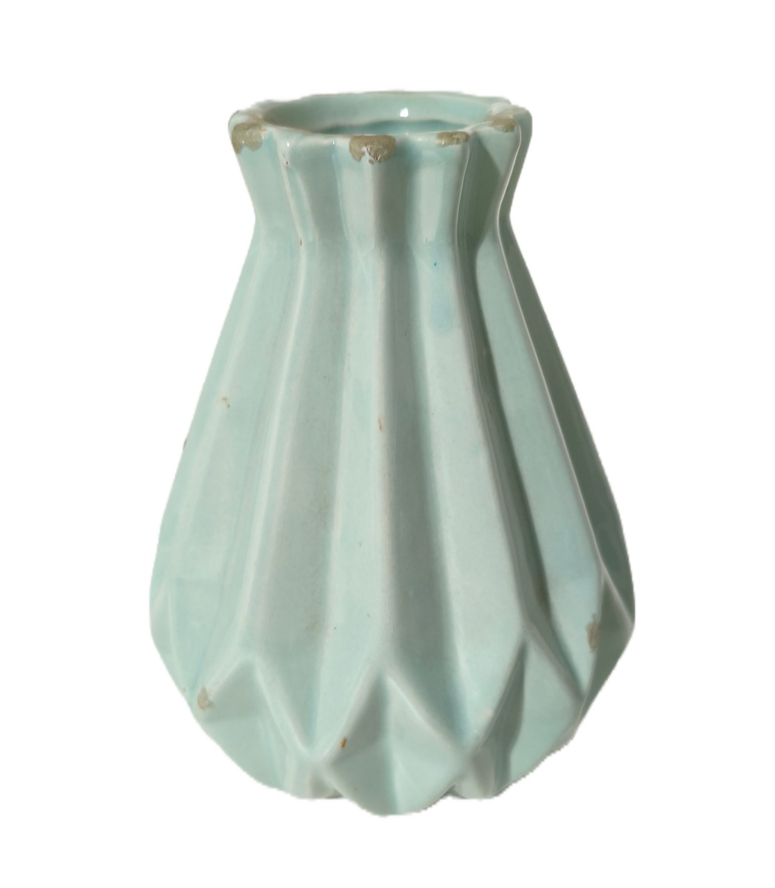 Vaso Elegance Ceramica Azul Claro - Jardim de Sonhos