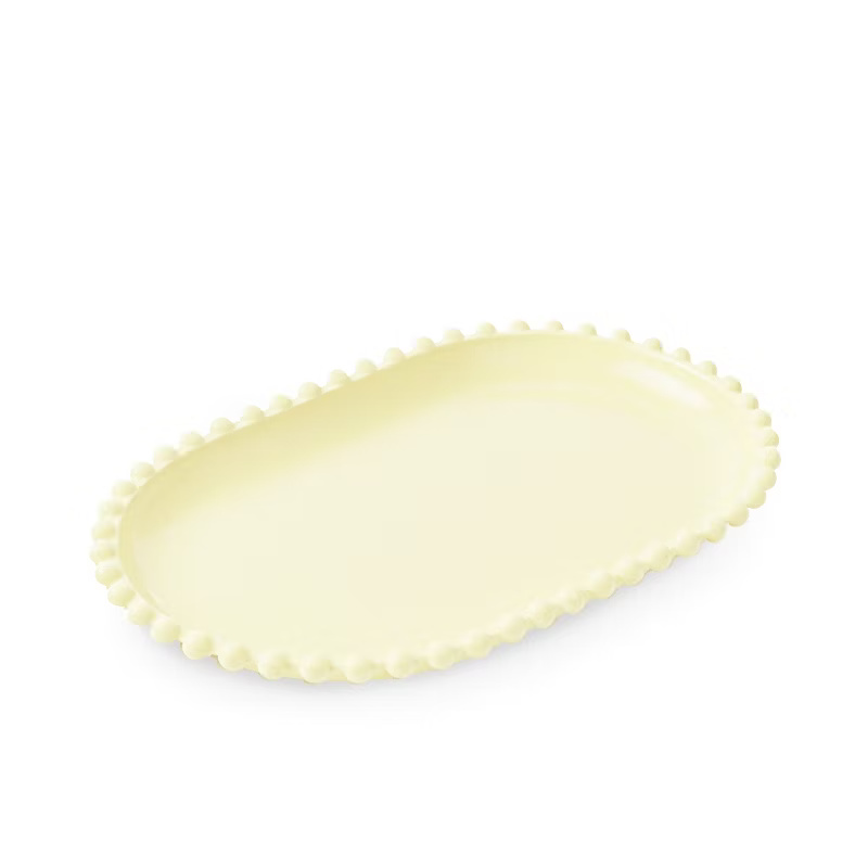 Bandeja Borda Bolinha Amarelo Candy - Jardim de Sonhos