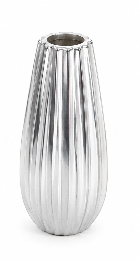Vaso Ceramica Prata Pp - Jardim de Sonhos