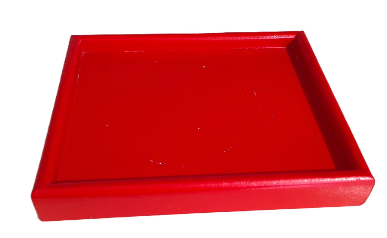 Bandeja Mdf Ret. Vermelha - Jardim de Sonhos