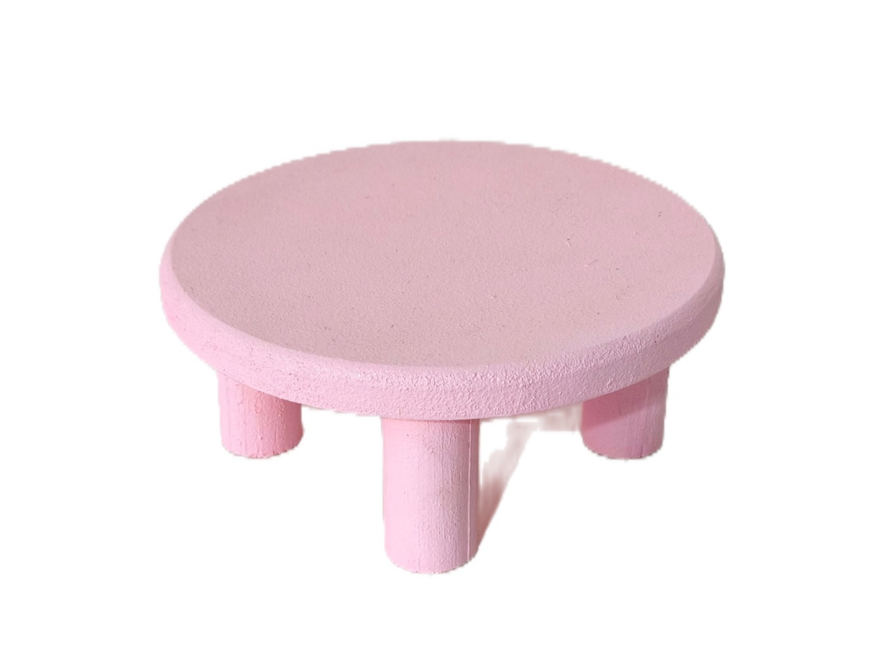 Mini Banco de Mesa Rosa Claro - Jardim de Sonhos