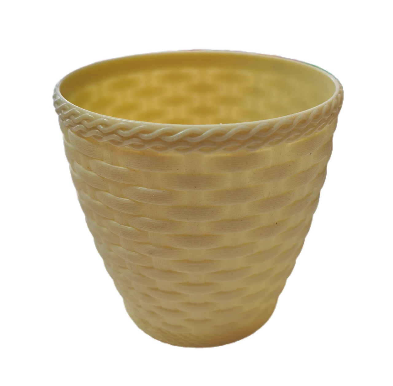 Cachepot Trançado Plástico - Jardim de Sonhos