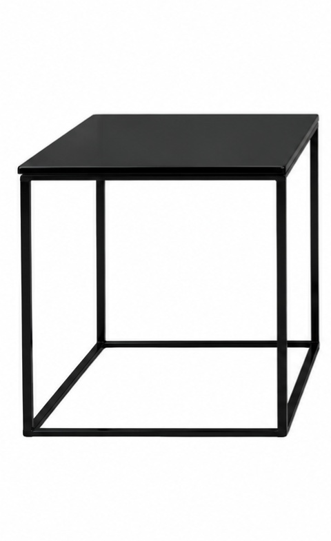 Bandeja Metal Quadrada Ferro Preta - Jardim de Sonhos