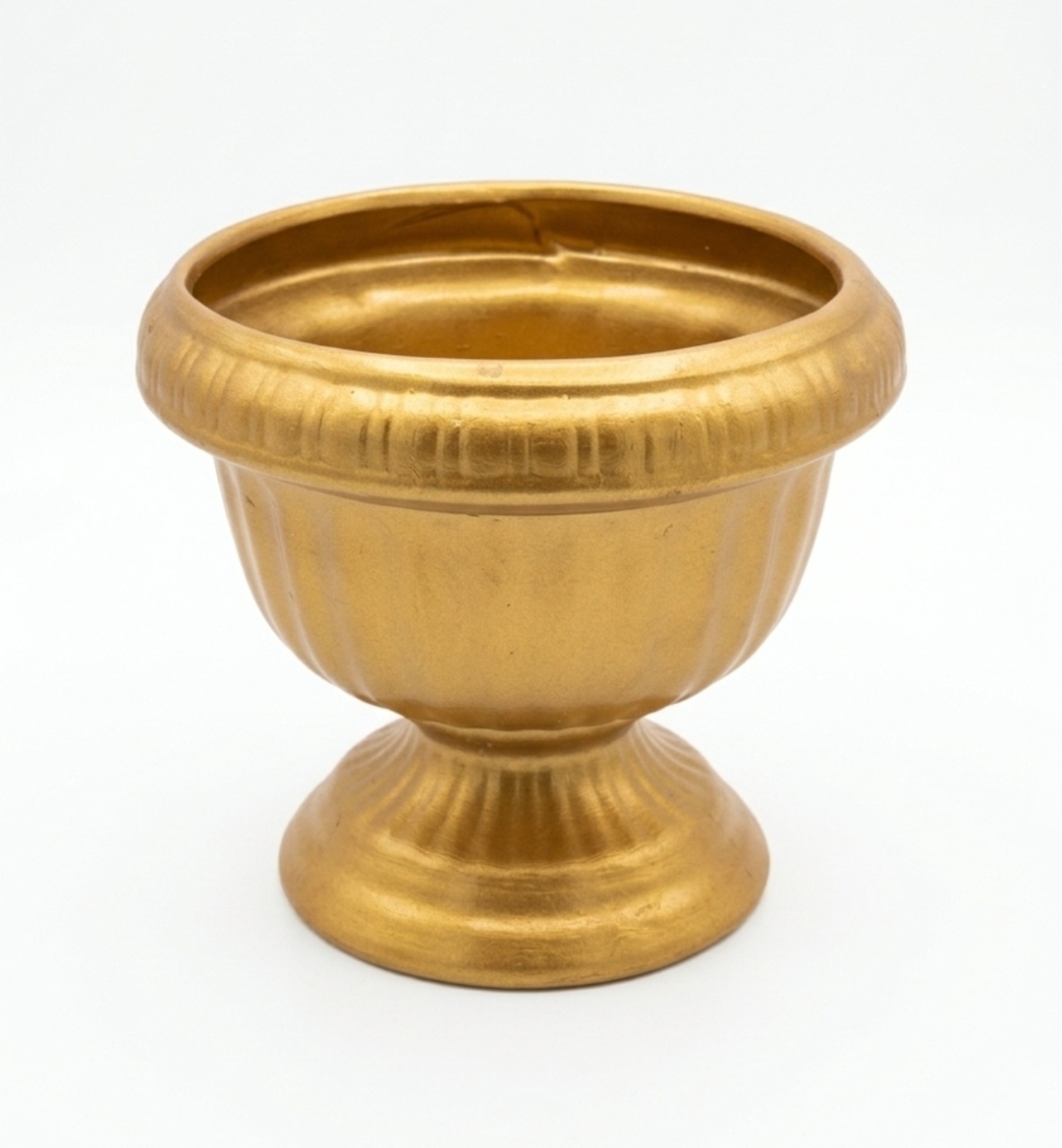 Vaso Grecia Ceramica Dourado - Jardim de Sonhos