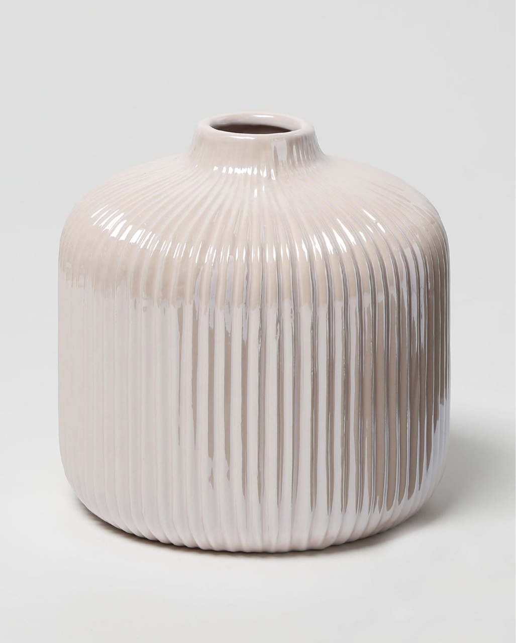 Vaso Cerâmica Cintilante Rosa Claro - Jardim de Sonhos