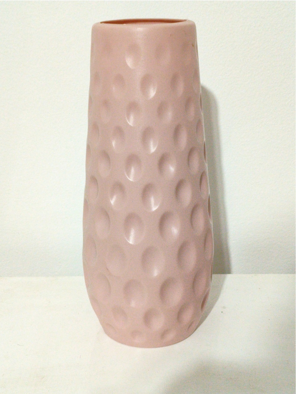 Vaso Plástico Alto Rosa Claro - Jardim de Sonhos