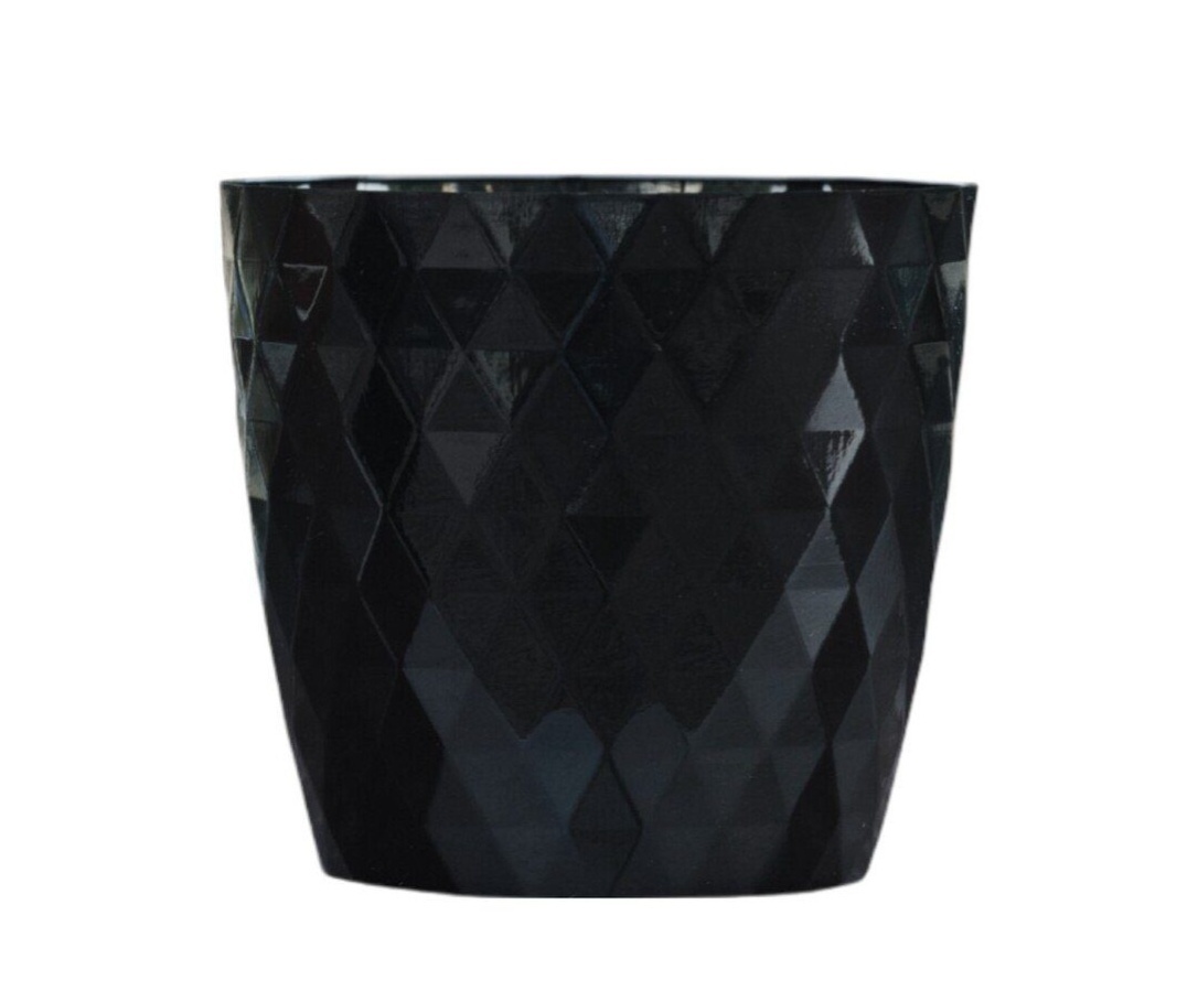 Vaso Cachepot Plástico Preto - Jardim de Sonhos