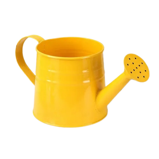 Regador Metal Amarelo - Jardim de Sonhos