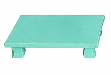 Bandeja Ret. Verde Agua Mdf - Jardim de Sonhos