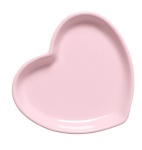 Bandeja Ceramica Coração Rosa Claro - imagem 1
