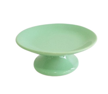 Boleira Ceramica Verde Menta Gg - Jardim de Sonhos