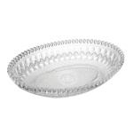 Bandeja Vidro Oval Trabalhada - imagem 1