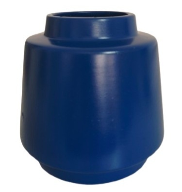 Vaso Ceramica Cone Azul Escuro - Jardim de Sonhos