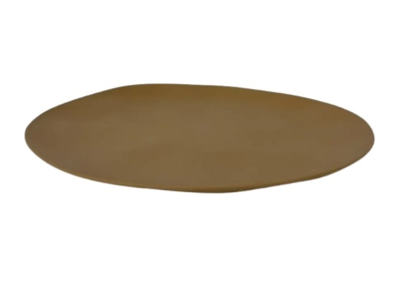 Bandeja Prato Orgânico Caramelo - Jardim de Sonhos